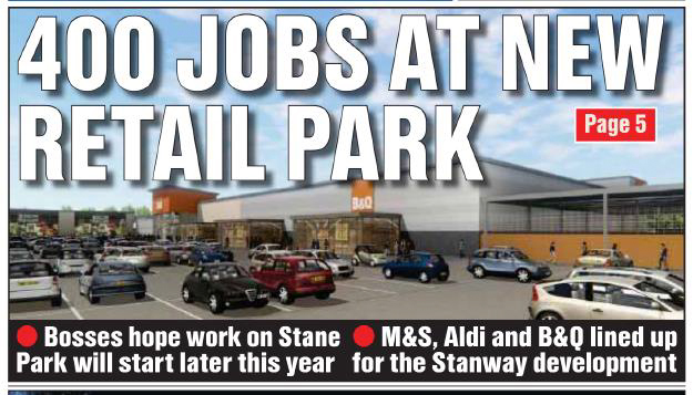 article showing 400 jobs at new retail park