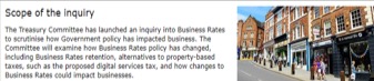 The impact of Business Rates on business inquiry